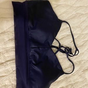 Alo Yoga Navy Lavish Bra L